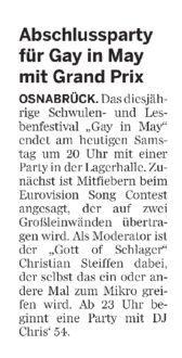 Neue Osnabruecker Zeitung GiM Party 29.05.2010